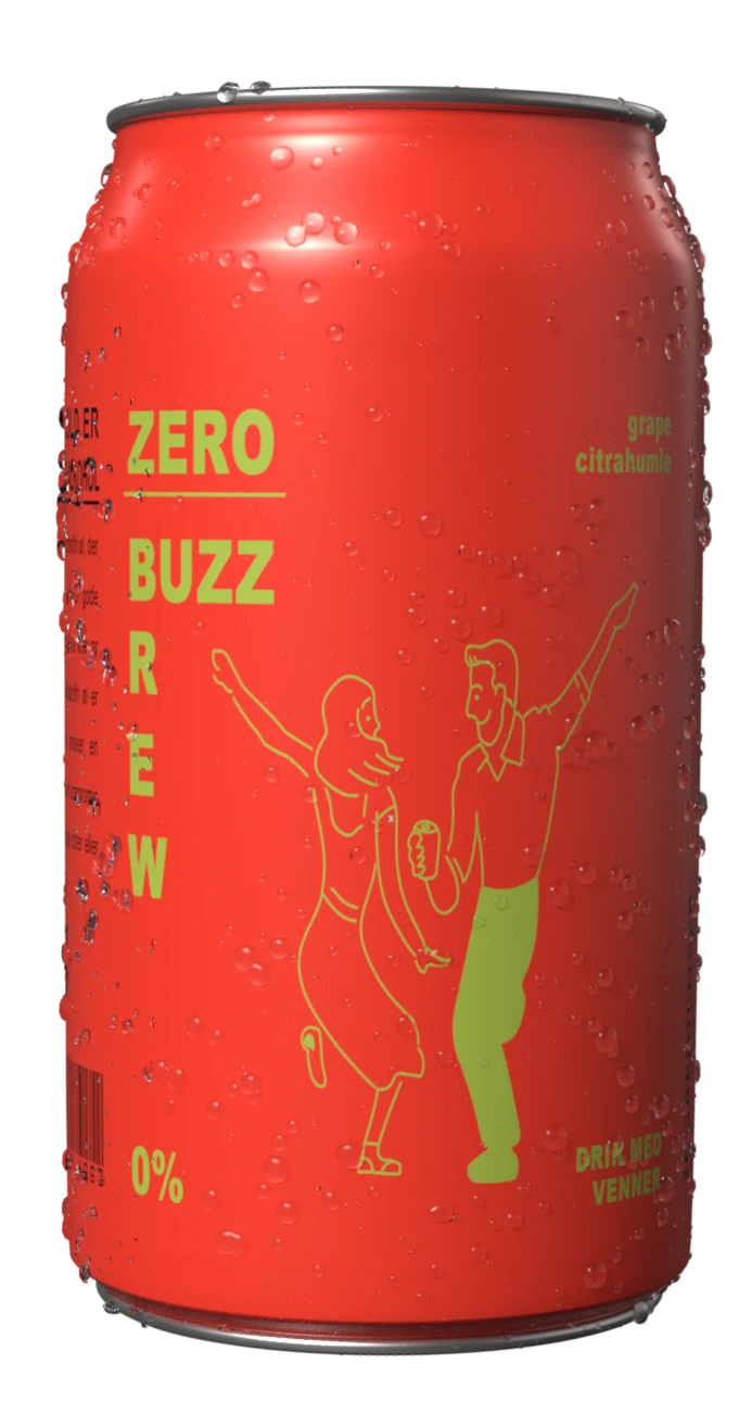 Billede af ZeroBuzz Brew's Grape Frugt dåse øl