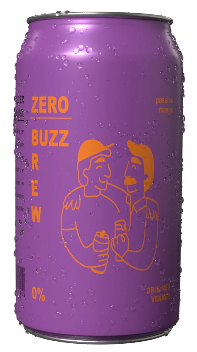 Billede af ZeroBuzz Brew's Passion og Mango dåse øl